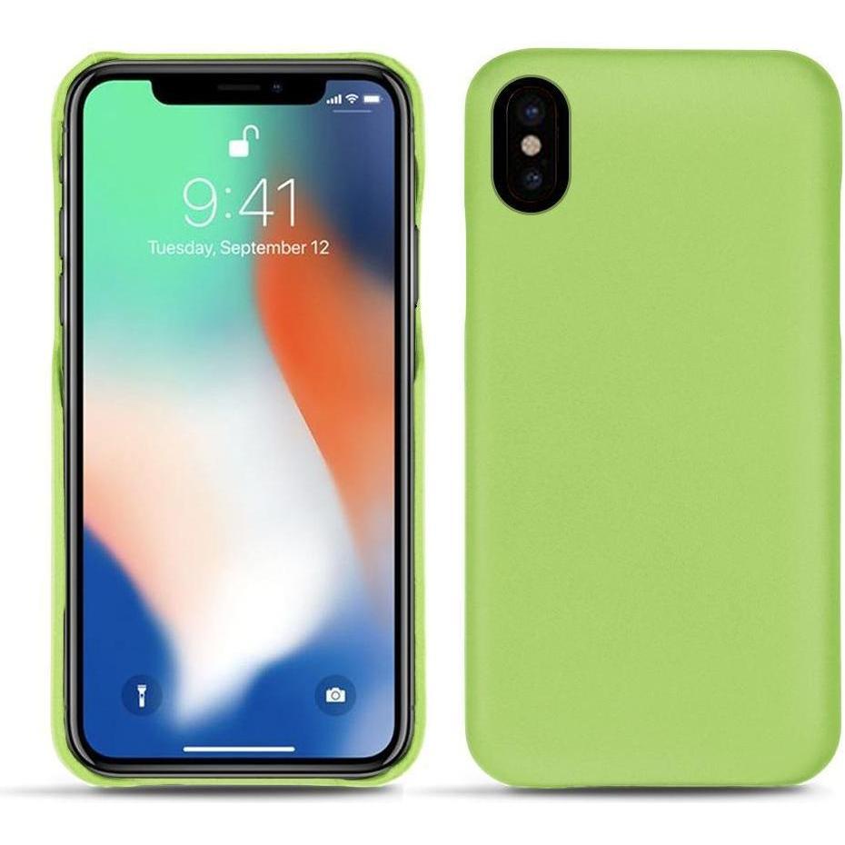 Noreve Lederschutzhülle (Apple iPhone XS Max), Smartphone Hülle, Grün