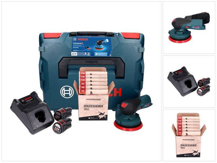 2x batterijen, Oplaadstation, Tas, Koffer, Slijpschijf