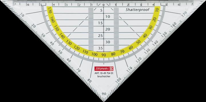 Triangolo geometrico 16 cm trasparente (16 cm)