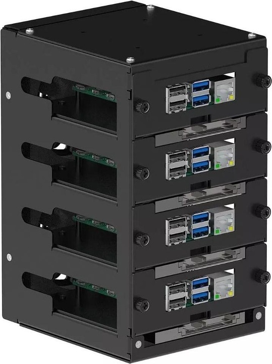 Actual product image Uctronics Cluster rack for Raspberry Pi 5 (Compatible with all models)