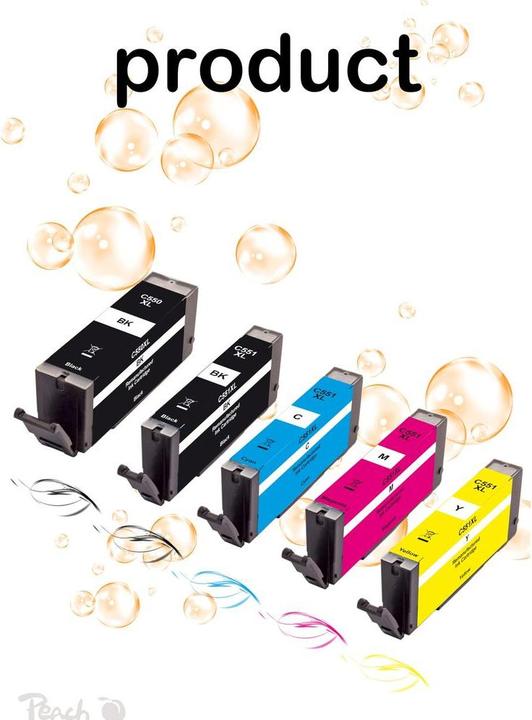 Actual product image Peach C550XL / C551XL, 1x 1x Photo 1x 1x 1x (M, C, FC)