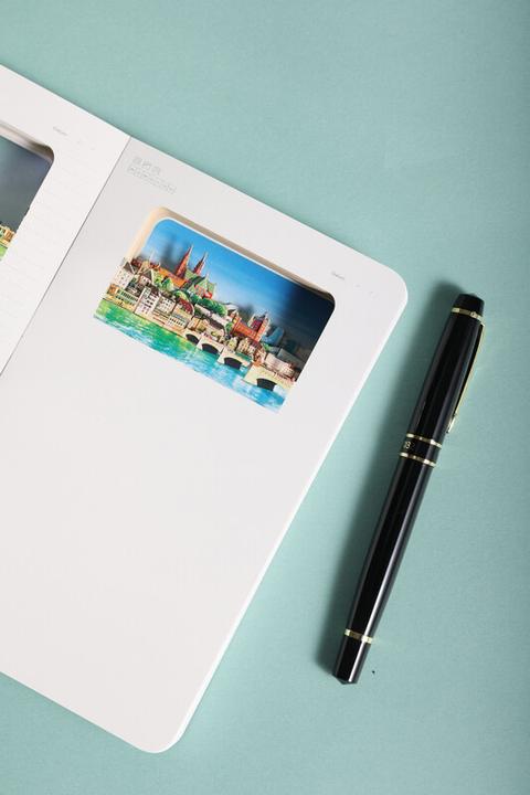 Image du produit Carnet 3D (A6, À rayures, Couverture rigide)