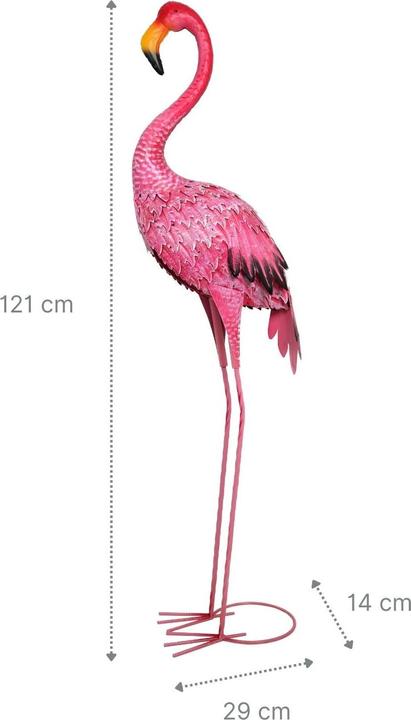 Immagine prodotto Hermex Fenicottero in metallo decorazione da giardino figura decorativa scultura da giardino figura da