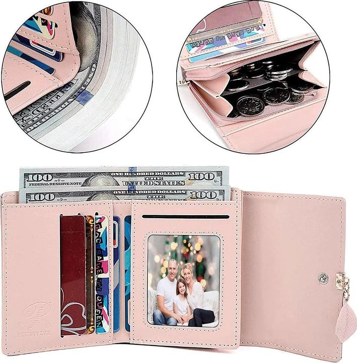 Produktbild Only-Bags.Store Portemonnaie aus glattem und weichem Kunstleder Geldbörse kleines Portemonnaie mit vielen Fächern