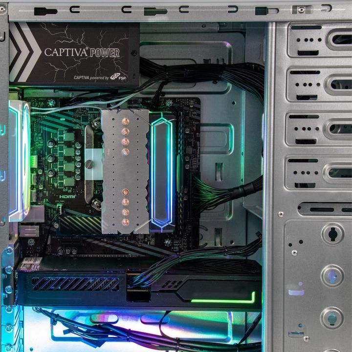 Actual product image Captiva Highend Gaming R99-910 Ryzen 5 Radeon RX 9060 XT (1000 GB, 16 GB, AMD Ryzen 5 8400F, Radeon RX 9060 XT)