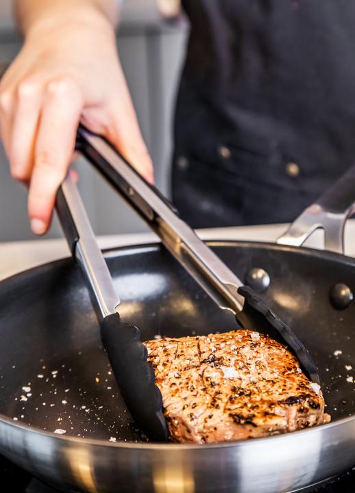 Actual product image KitchenAid Silicone-Tipped Side-Locking Tongs, 30cm