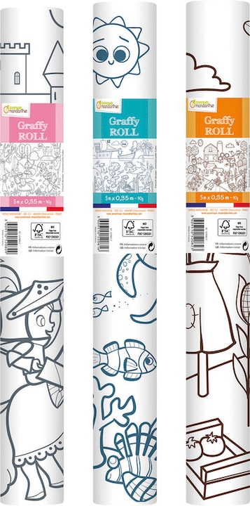 Immagine prodotto Avenue Mandarine Rullo da colorare Graffy Roll