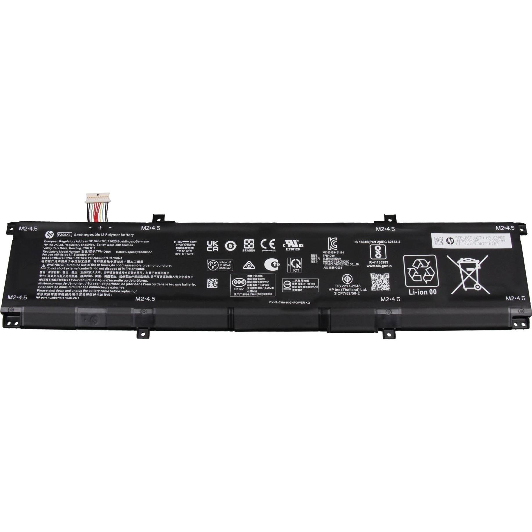 HP M48025-005 (6 Zellen, 7167 mAh), Notebook Akku