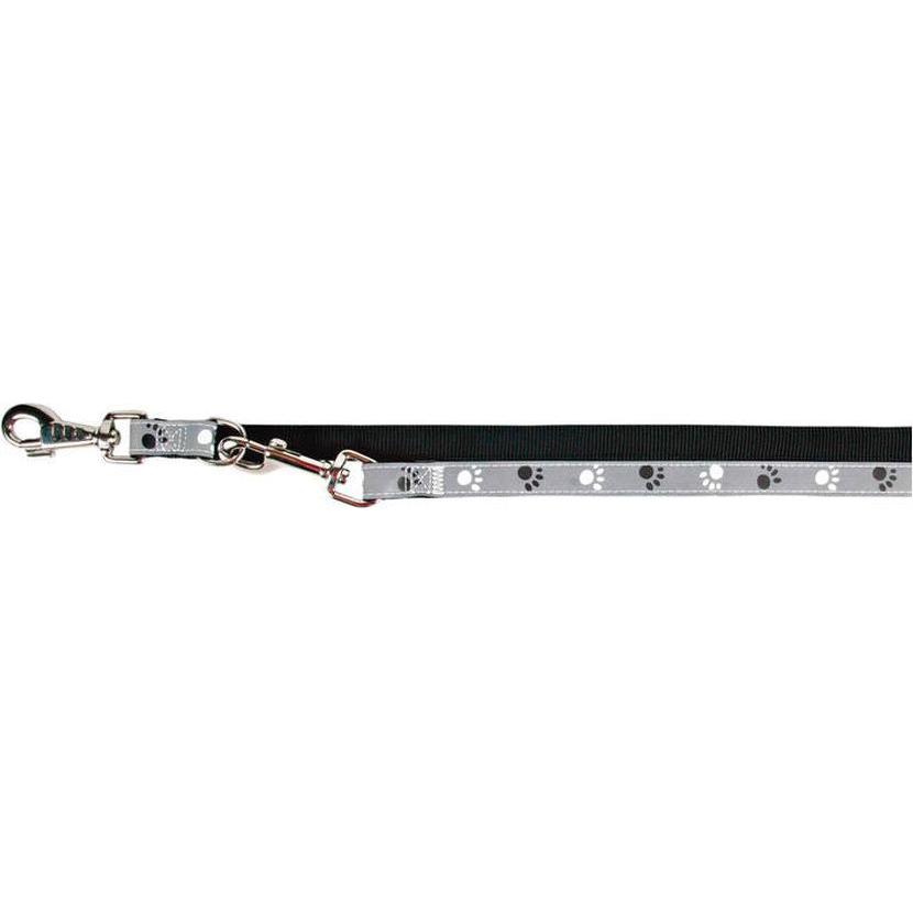Laisse réglable Silver Reflect (Taille: XS-S