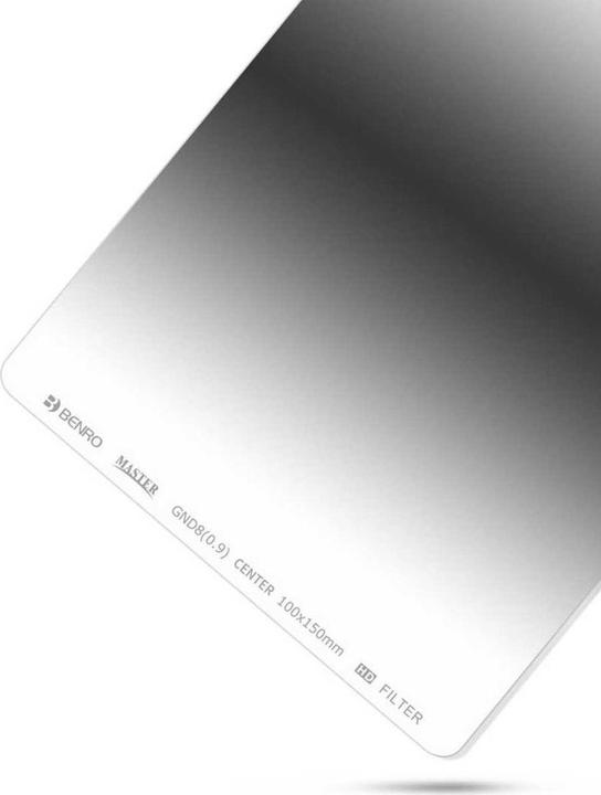 Produktbild Benro Master Glass Filter 100x150mm Center-Edged GND8 (0.9) (ND- / Graufilter)