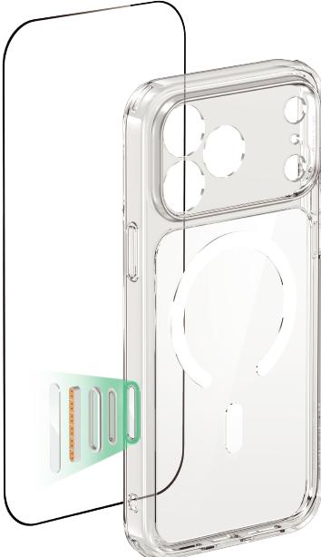 Produktbild ESR Classic Hybrid Magnetic Case (Camera Control), for iPhone 17 Pro, Clear (Apple iPhone 17 Pro)