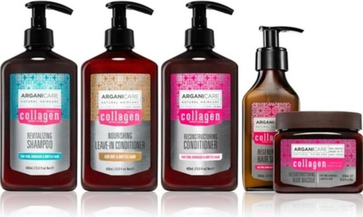 Immagine prodotto Arganicare Set di Collagene Pacchetto regalo per capelli fragili (Set per la cura dei capelli)