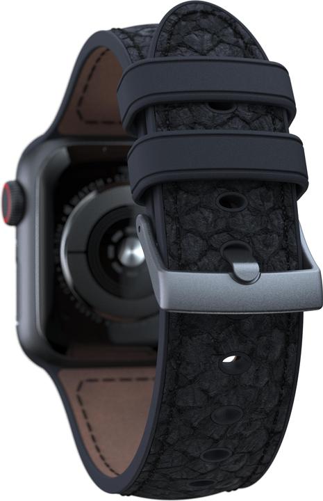 Produktbild Njord Vindur Watch Strap for Apple Watch 44/45mm (45 mm, Veganes Leder, Edelstahlverschluss, Lachsleder)