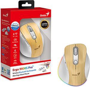 Actual product image Genius Ergo 9000S Pro Wireless Bluetooth Mauskiefernholz (Wireless)