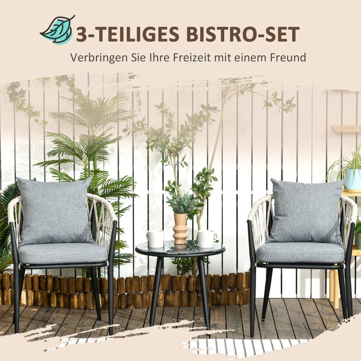 Produktbild Outsunny Bistro-Set (50 x 46 cm)