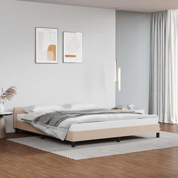 Actual product image vidaXL Bettgestell mit Kopfteil (160 x 200 cm)