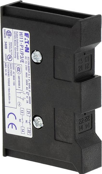 Produktbild Eaton HI11-P1/P3E Hilfsschalter 061813 1S+1Ö f.P1 P3 Einbau 061813