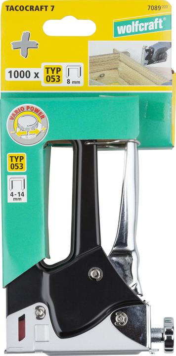 Actual product image wolfcraft 1 tacocraft 7 - Hand tacker set 1001 pcs.