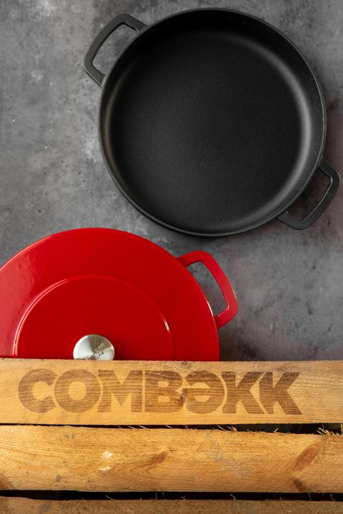 Immagine prodotto Combekk Padella a doppio manico 'Sous-Chef (28 cm, Pirofila + casseruola, Ghisa)