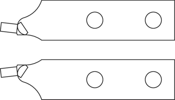 Actual product image Gedore E-8000 A 51 Spare tip pair, angled, Ø 3.5 mm