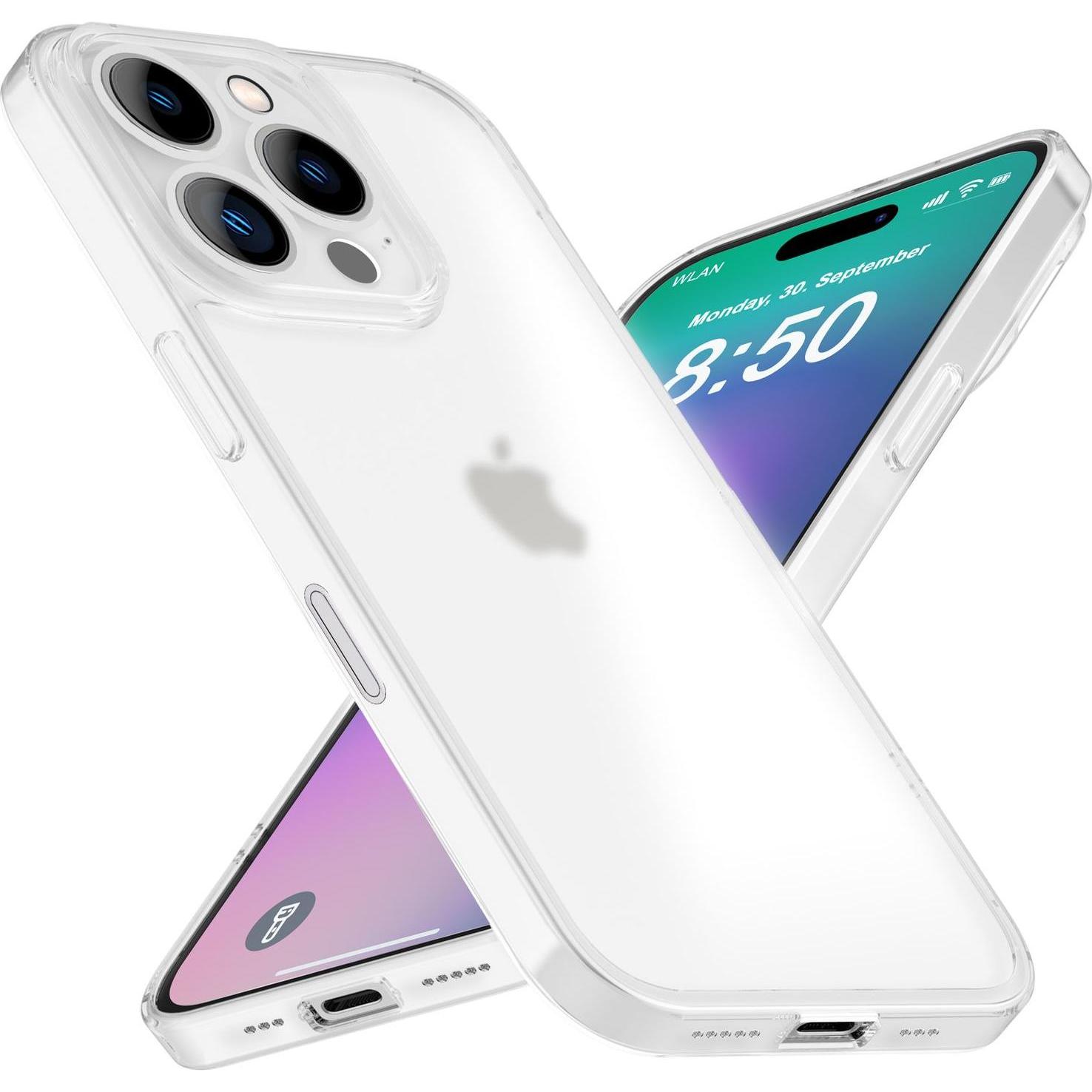 Nalia Extrem Dünnes 0,3mm Mattes Hardcase (Apple iPhone 16 Pro), Smartphone Hülle, Weiss
