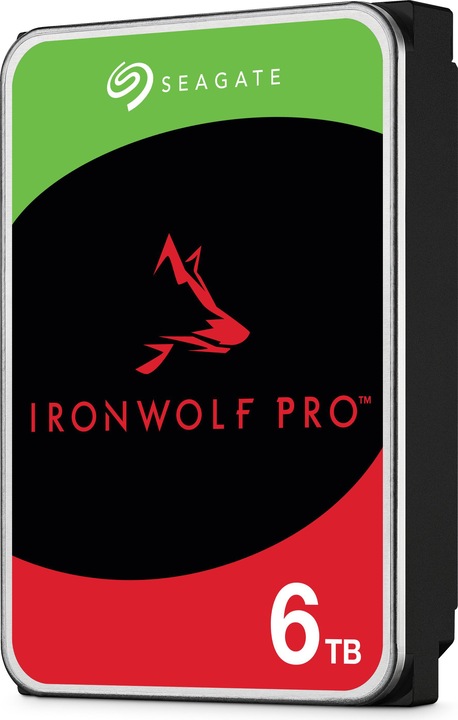 Productafbeelding Seagate IronWolf Pro ST6000NT001, 3,5", 6000 GB, 7200 RPM (6 TB, 3.5", CMR)