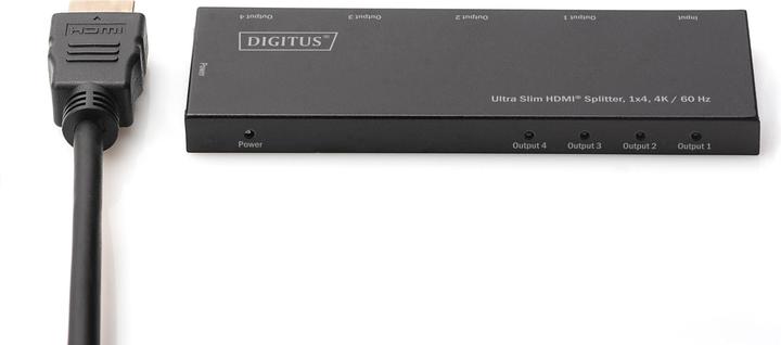 Actual product image Digitus Ultra Slim HDMI® splitter, 1x4, 4K / 60 Hz