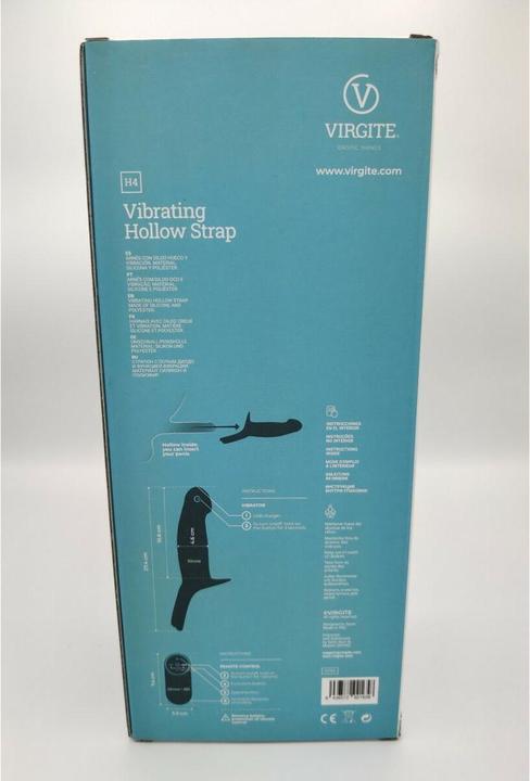Actual product image Virgite Dildos with harness brand HOLLOW HARNESS C/VIBRATION H4 SIZE L