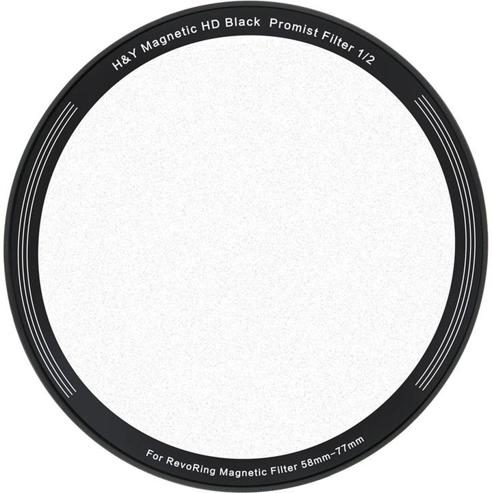 H&Y Black Mist Magnetic 1/2 Clip-on Filter for REVORING 58-77mm (Filtro nebbia nero)