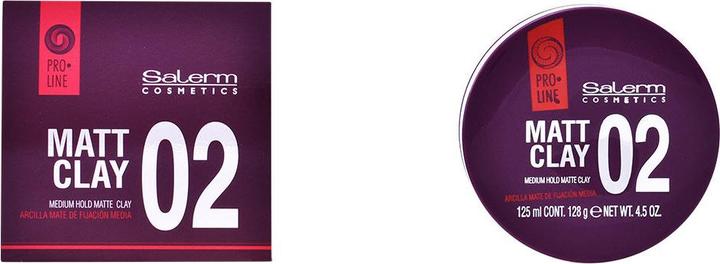 Salerm MATT CLAY medium hold matte clay 125 ml (Haarwachs, 125 ml)