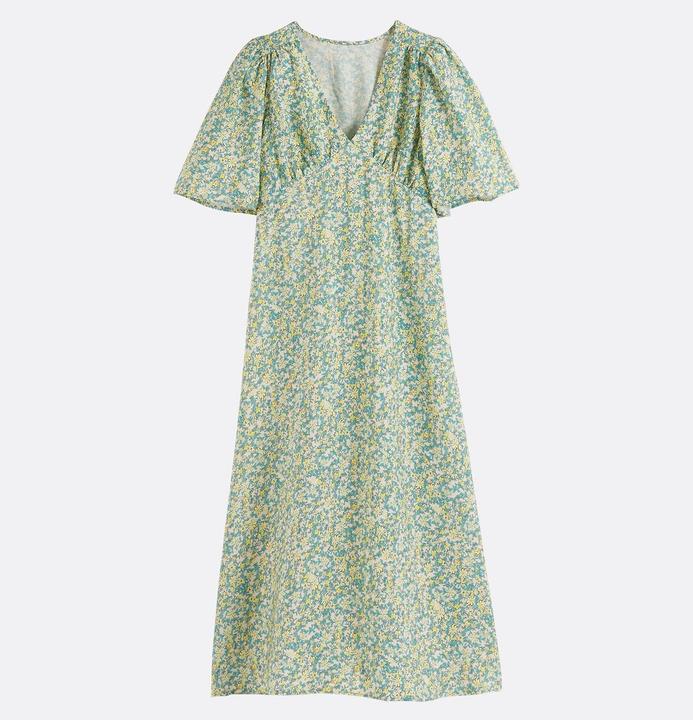 Image du produit La Redoute Collections Midikleid mit V-Ausschnitt (M)