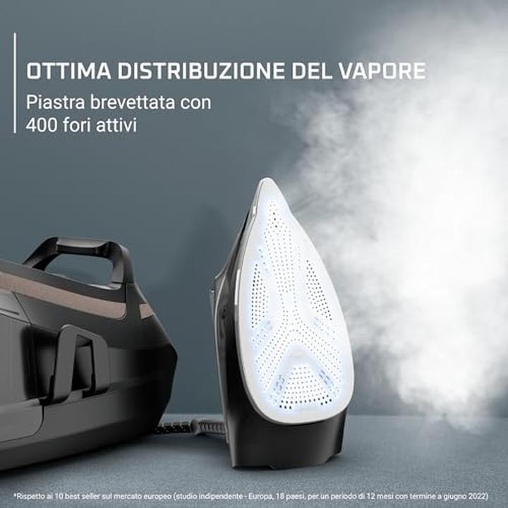 Image du produit Rowenta Fer à repasser vapeur haute performance, mode éco, réservoir amovible, technologie silencieuse (580 g/min)