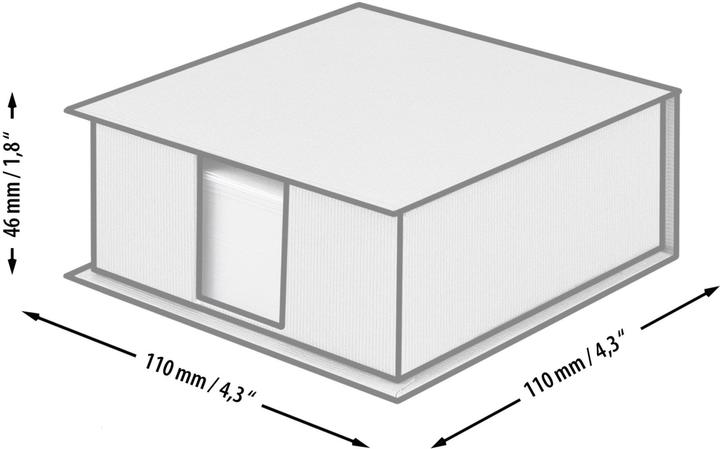 Produktbild Rössler Notizzettel-Dispenser S.O.H.O. 11 x 4.6 x 11 cm, Stone