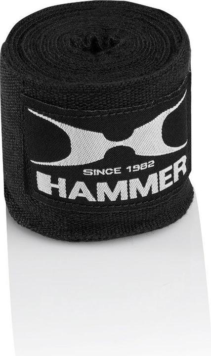 Immagine prodotto Hammer Fitness Bende da boxe, elastiche, 4,5 m - nero