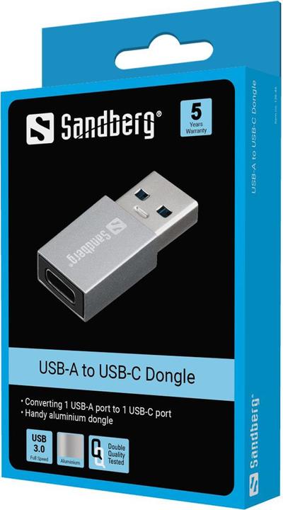 Produktbild Sandberg USB-A zu USB-C Dongle (USB-A, 0.72 cm)
