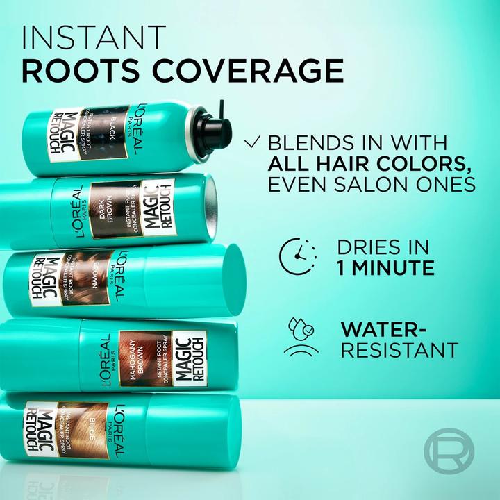 Immagine prodotto L'Oréal Paris L'Oreal - Magic Retouch Spray correttore istantaneo per le radici (Marrone scuro)