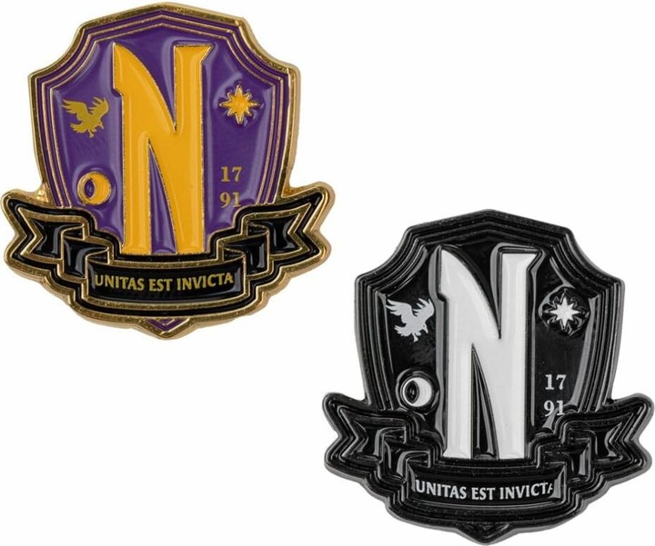 Immagine prodotto Cinereplicas Spille del mercoledì 2-Pack Nevermore Academy