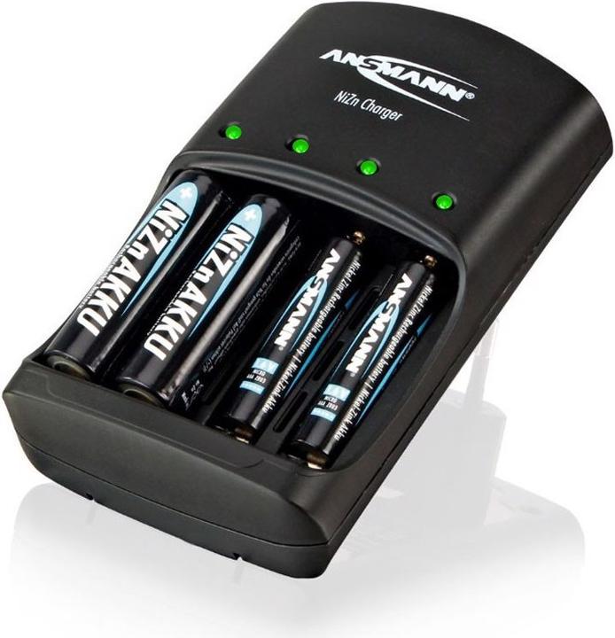 Produktbild Ansmann Schnell-Ladegerät für NiZn 1,6 Volt Akku (4 Stk., AA, Ladegerät inkl. Akku)