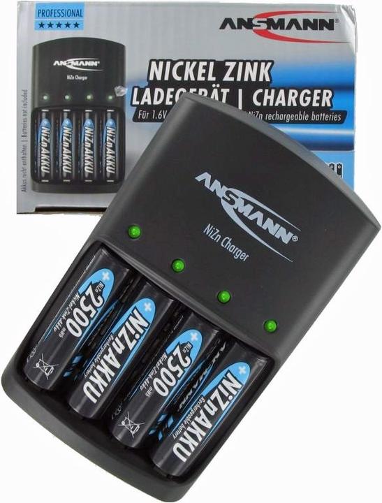 Produktbild Ansmann Schnell-Ladegerät für NiZn 1,6 Volt Akku (4 Stk., AA, Ladegerät inkl. Akku)