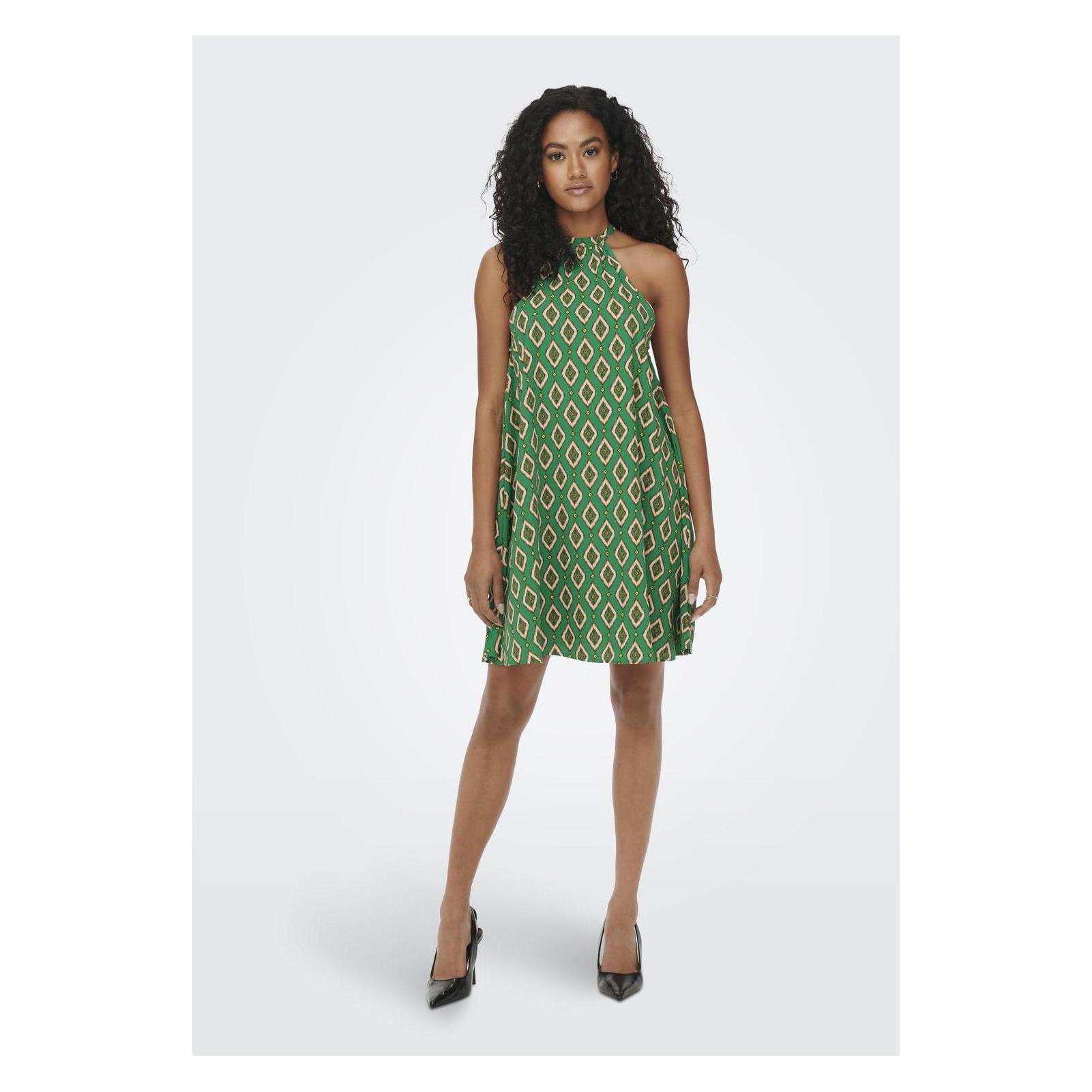 Only, Damen, Kleider, Neckholder Kleid, Grün, (Xs)