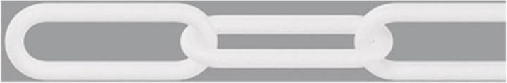 Actual product image Dörner + Helmer 128961 Barrier chain white plastic 25m (25 m)