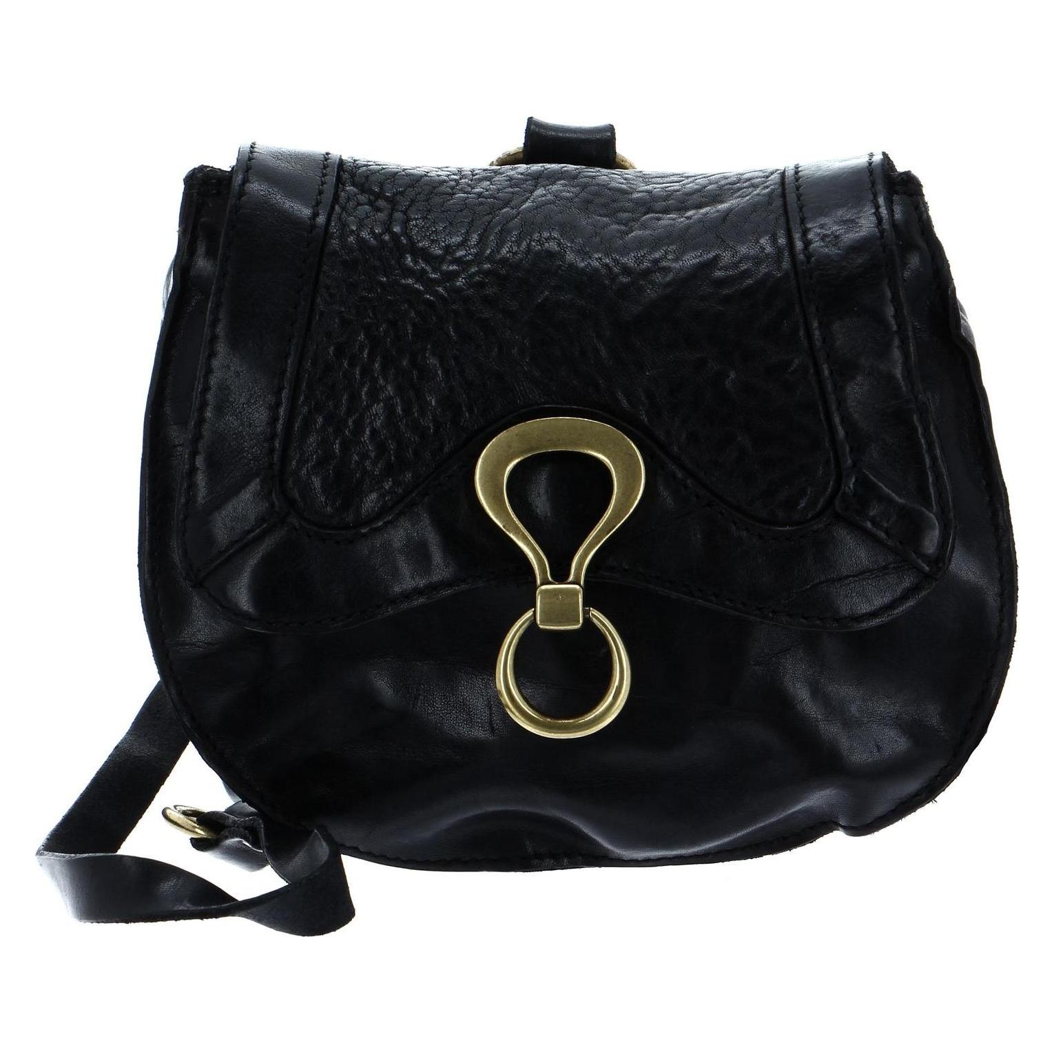 Campomaggi, Damen, Handtasche, Mini Crossbody Bag, Schwarz