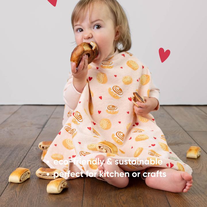Immagine prodotto Little Casimir Lätzchen mit Ärmeln – wasserdicht, saugfähig & verstellbar, für Babys 6M-4J (6 mesi)