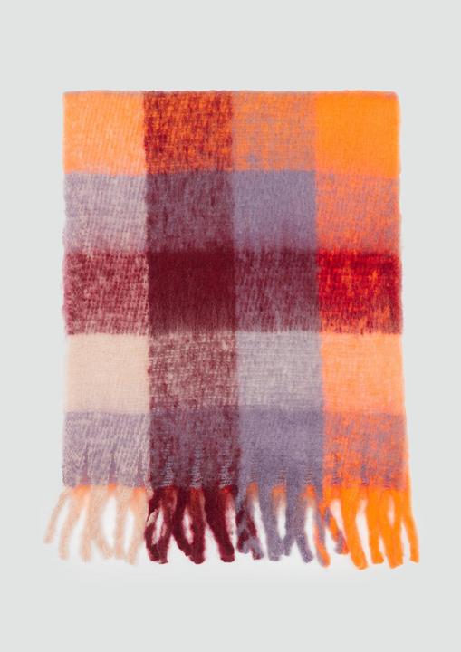 Actual product image S.Oliver Schal Karierter Schal mit Fransen