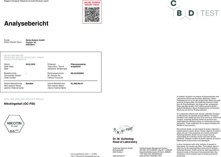 Image du produit Swiss Botanic La Bandida en plein air (56.10 g, Extérieur)