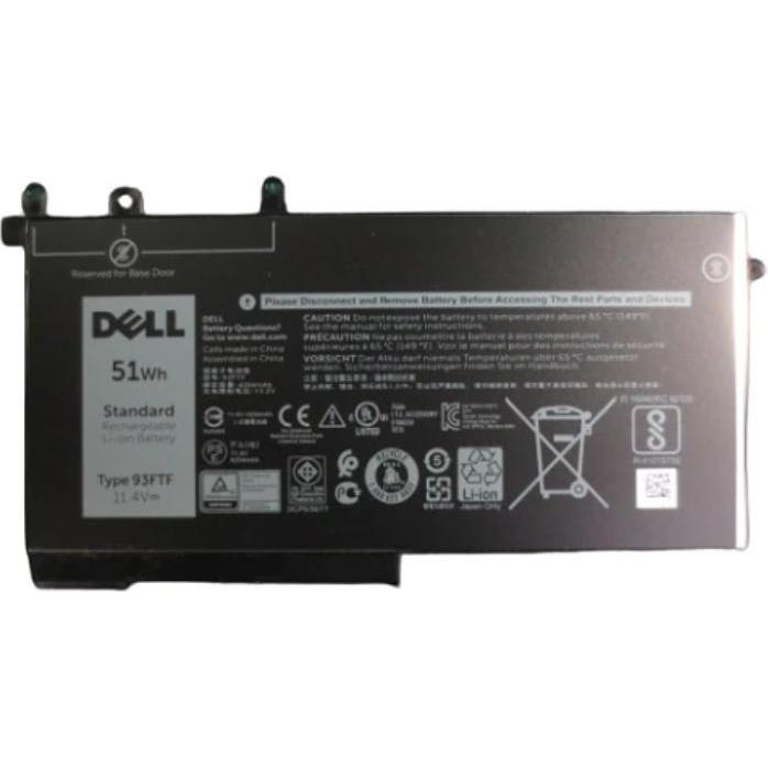 Dell battery 3 CELL 51wh (3 Zellen, 4100 mAh), Notebook Akku, Schwarz