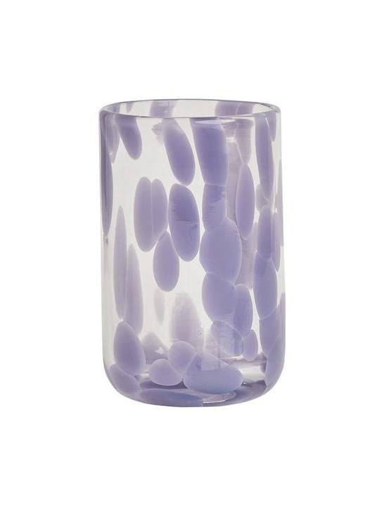 Produktbild OYOY Living Trinkglas Jali 200 ml, 1 Stück, Lavendel/Transparent (0.20 l, 1 x)