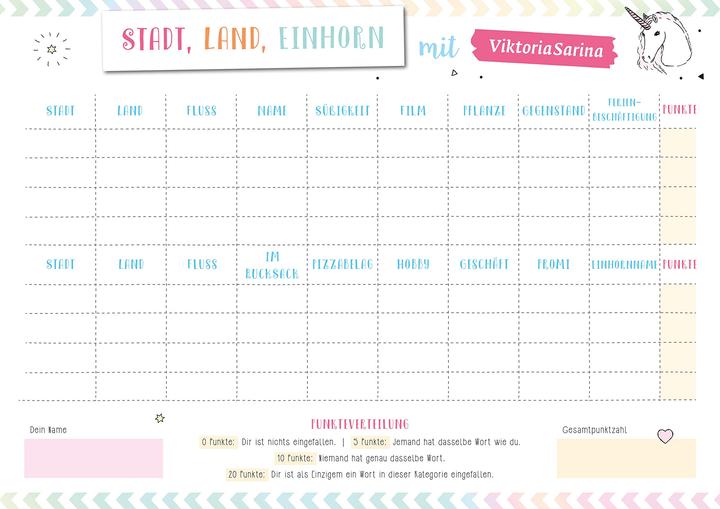Produktbild Stadt Land Einhorn (Deutsch)