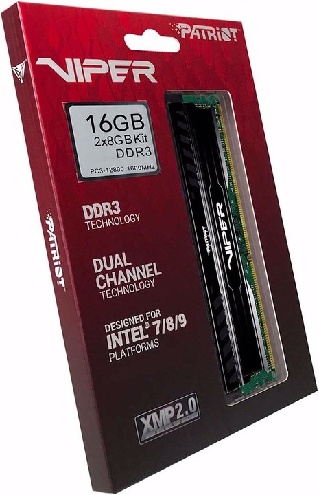 Actual product image Patriot Viper 3 Black Mamba (2 x 8GB, 1600 MHz, DDR3-RAM, DIMM)