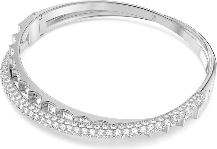 Produktbild Swarovski Rota Armreif Verschiedene Schliffe Weiss (Swarovski Metall)